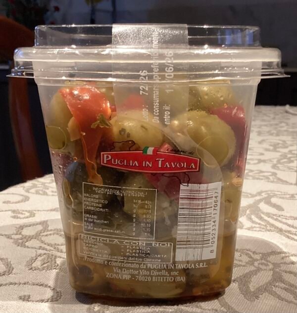 Olive denocciolate piccanti g. 250